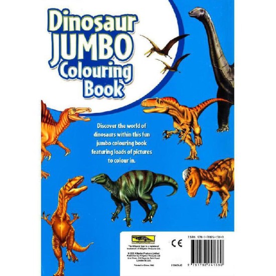 Dinosaur Jumbo Coloring Book - Loads of Dino Pages to Color in