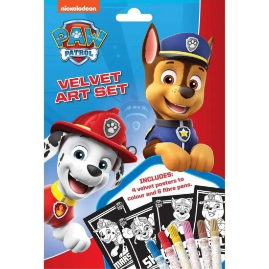 Paw Patrol Velvet Art Set