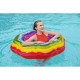 BESTWAYΦ45"/Φ1.15M RAINBOW RIBBON TUBE (Contents: 1 swim ring, repair patch) 