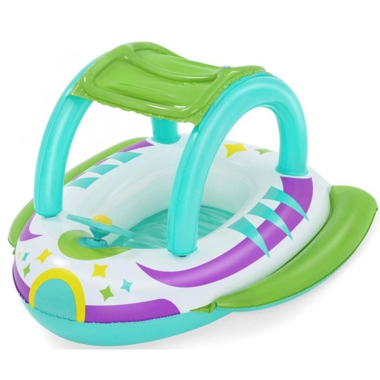 BESTWAY42" X 44"/1.07M X 1.12M SPACE SPLASH BABY BOAT (Contents:1 boat) 