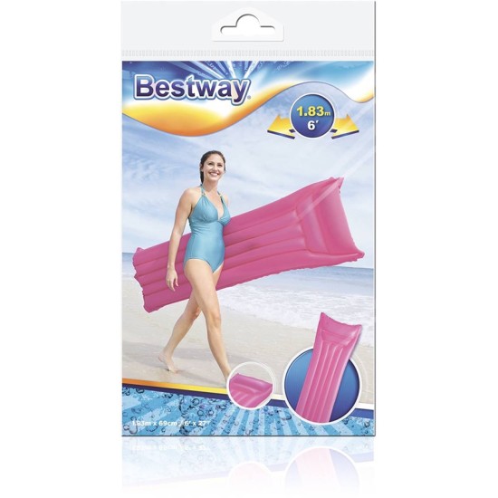 BESTWAY6' X 27"/1.83M X 69CM MATTE FINISH AIR MAT (Contents:One air mat, repair patch)