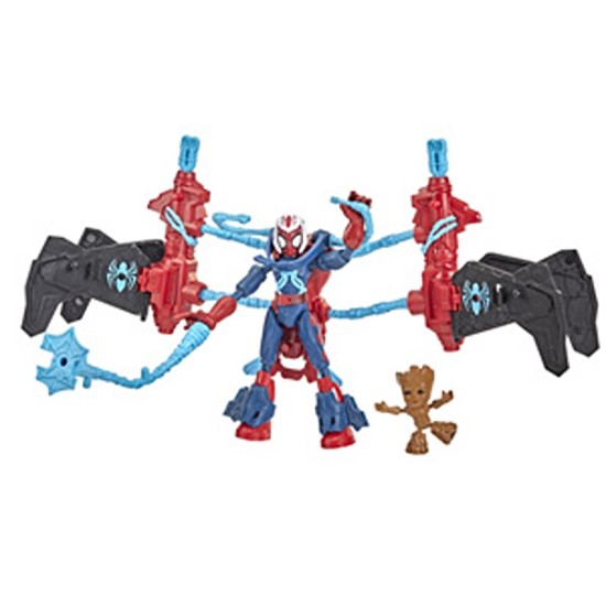  Marvel Spider-Man Bend and Flex Space Mission Flex-Jet Figure