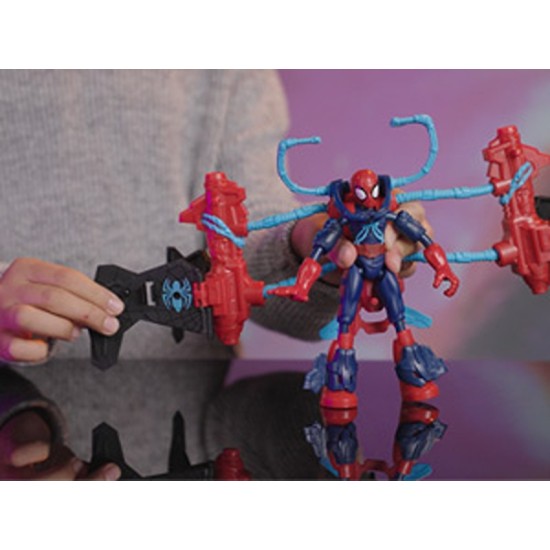  Marvel Spider-Man Bend and Flex Space Mission Flex-Jet Figure