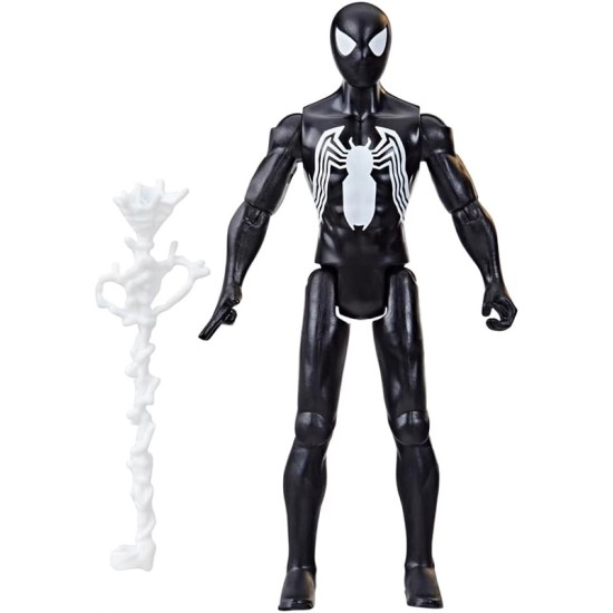 Marvel Epic Hero Series Symbiote Suit Spider-Man Action Figure, 4-Inch Toy with Accessory