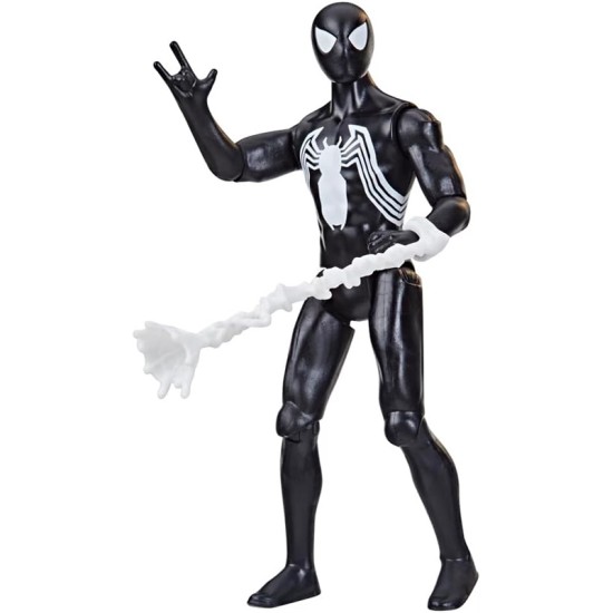 Marvel Epic Hero Series Symbiote Suit Spider-Man Action Figure, 4-Inch Toy with Accessory