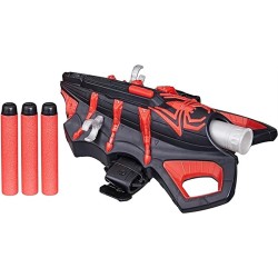 Marvel NERF Spider-Man Miles Morales Thwip-Tech Blaster, Includes 3 Darts, Web Shooter Marvel NERF Spider-Man Miles Morales Thwip-Tech Blaster, Includes 3 Darts, Web Shooter