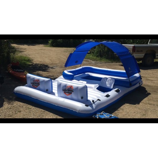 BESTWAY9'10" X 9'/3.00M X 2.75M SUNNY LOUNGE ISLAND (Contents:1 island, 1 sunshade, 1 anchor bag,repair patch)