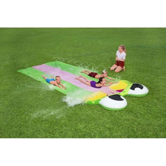 BESTWAY16'/4.88M FRIENDLY FROG SLIDE (Contents:One water slide, repair patch)