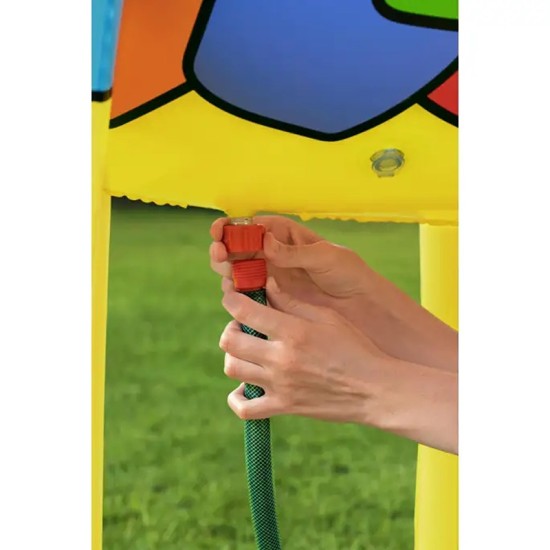 BESTWAY56" X 41" X 6'6"/1.42M X 1.04M X 1.98M JUMBO GIRAFFE SPRINKLER (Contents:One sprinkler, heavy-duty repair patch)