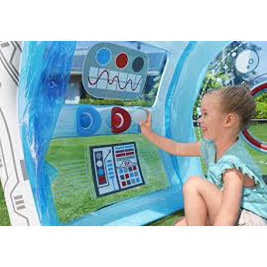 BESTWAY 49" X 41" X 46"/1.25M X 1.05M X 1.17M SPACE STATION EXPLORATION PLAYHOUSE (1 play house, 6 play balls, repair patch.)