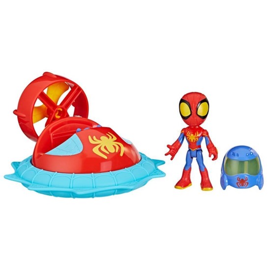 Marvel Spidey and His Amazing Friends Web-Spinners Spidey with Hover Spinner Toy Car