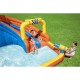 BESTWAY 18'1" X 16'6" X 8'8"/5.51M X 5.02M X 2.65M SUPER SPEEDWAY MEGA WATER PARK (1 slide, 1 blower, 1 repair kit (multiple assorted patches), 1 storage bag,10 bouncer stakes, 1 waters spraying hose,1 basketball) 