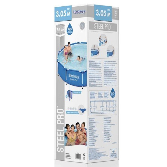 BESTWAY10' X 30"/3.05M X 76CM POOL (Contents:pool)