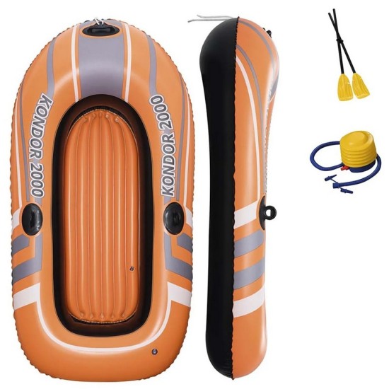 BESTWAY 6'5" X 42"/1.96M X 106CM KONDOR ELITE 2000 RAFT (1 boat,repair patch)