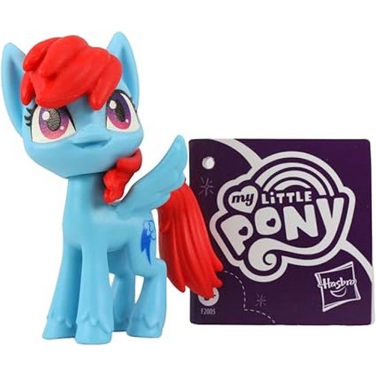 My Little Pony Pony Friends Figures 8cm Set of 6 - Pinkie Pie, Twilight Sparkle, Applejack, Rarity, Rainbow Dash, Fluttershy