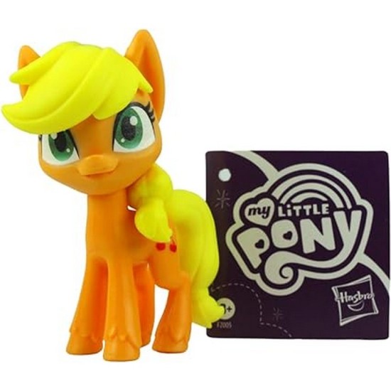 My Little Pony Pony Friends Figures 8cm Set of 6 - Pinkie Pie, Twilight Sparkle, Applejack, Rarity, Rainbow Dash, Fluttershy