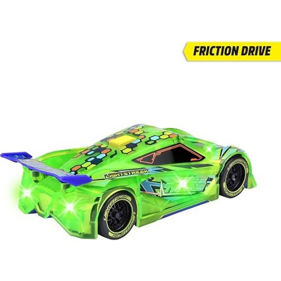 Dickie Light Streak Speed Tronic 20 cm Rear-Friction Vehicle with Sound and Light Functions