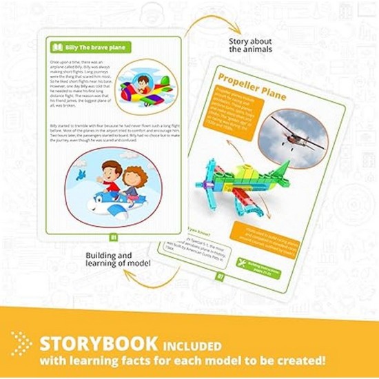 Engino - STEAM Labs Toy Book - Learning about Aircrafts