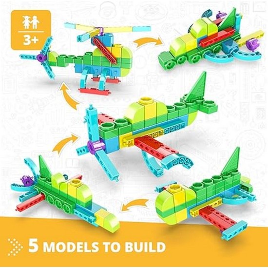 Engino - STEAM Labs Toy Book - Learning about Aircrafts