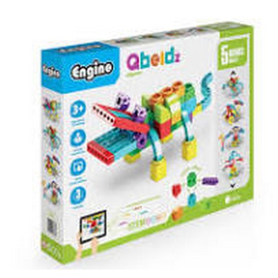 Engino QBOIDZ Alligator Adventure Building Blocks Toy for Ages 3+, Includes 5 Bonus Models