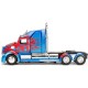 Jada Toys  Transformers T5 Optimus Prime Western Star 5700 Ex Phantom Die-cast Car with Opening Doors 1:24 Scale Blue/Red