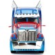 Jada Toys  Transformers T5 Optimus Prime Western Star 5700 Ex Phantom Die-cast Car with Opening Doors 1:24 Scale Blue/Red