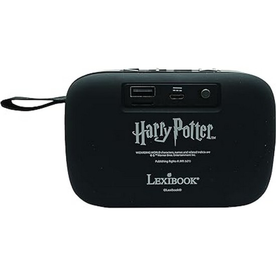 Lexibook Warner Harry Potter - Portable Bluetooth Speaker, Wireless, USB, SD card, Rechargeable battery