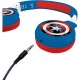 LEXIBOOK Avengers Marvel 2-in-1 Bluetooth Headphones for Kids - Stereo Wireless Wired, Kids Safe, Foldable, Adjustable, red/Blue