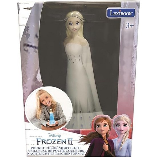  Frozen 2-Color Nightlight for Children's Room, Colour Change, Smooth Light, Battery Included, White, Plain