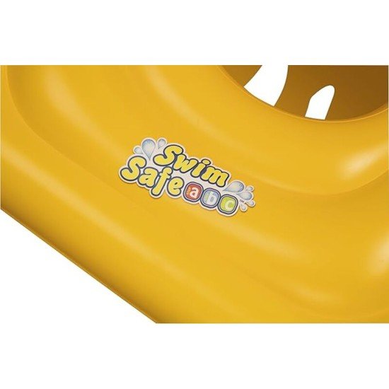 BESTWAY30" X 30"/76CM X 76CM WONDERSPLASH SQUARE 3-RING BABY BOAT (Contents: 1 baby seat.) Age 1-2