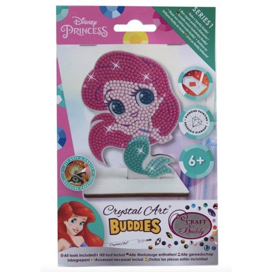 "Ariel The Little Mermaid" Crystal Art Buddy Disney Series 1