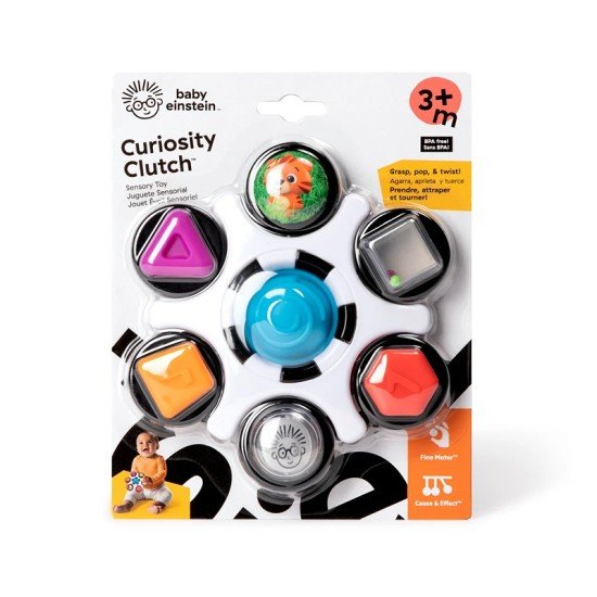 Baby Einstein Curiosity Clutch Twist & Pop Rattle 