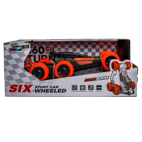 Six Wheeled Stunt Car with Remote Control 