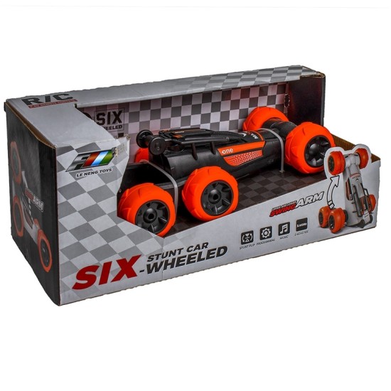 Six Wheeled Stunt Car with Remote Control 