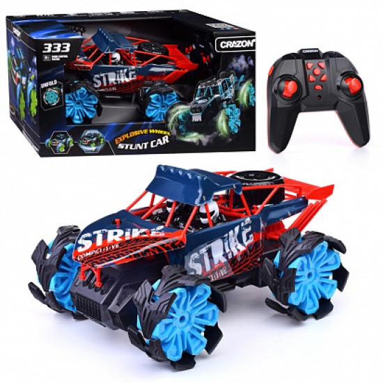 2.4GZ FOUR-DRIVE, HIGH SPEED, EXPLOSIVE WHEELS OFF ROAD VEHICLE BLUE