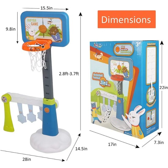 Kingsport 2 in 1 Basketball Set