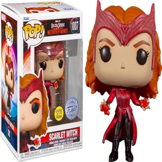 FUNKO POP! Marvel: Doctor Strange in The Multiverse of Madness - Glow in The Dark Scarlet Witch