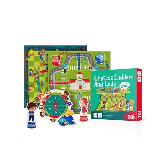 Toi - 2 In 1 Chutes & Ladders and Ludo