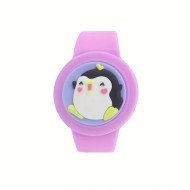 Apple AirTag Cute Cartoon Strap, Anti Loss Full Wrap Strap - Pink Penguin Apple AirTag Cute Cartoon Strap, Anti Loss Full Wrap Strap - Pink Penguin