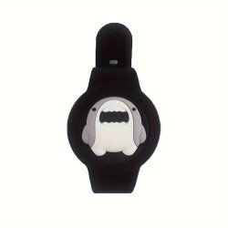 Apple AirTag Cute Cartoon Strap, Anti Loss Full Wrap Strap - Black Shark Apple AirTag Cute Cartoon Strap, Anti Loss Full Wrap Strap - Black Shark