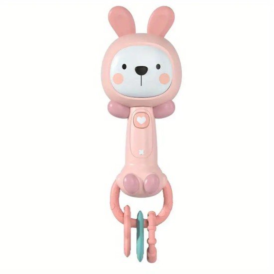 Music Hand Bell Early Education Toy - Pink Rabbit