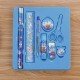 9pcs/set Cartoon Stationery Set Creative Student Gift For Kids-BLUE