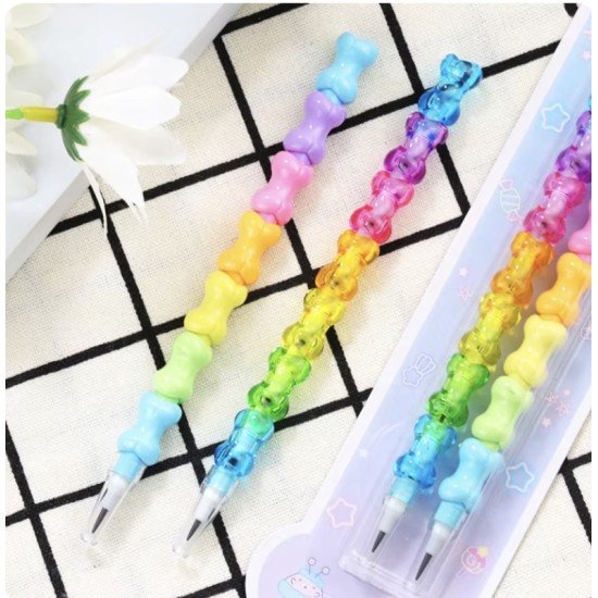 2-Pack Cute Replaceable Unsharpened Pencils for Students