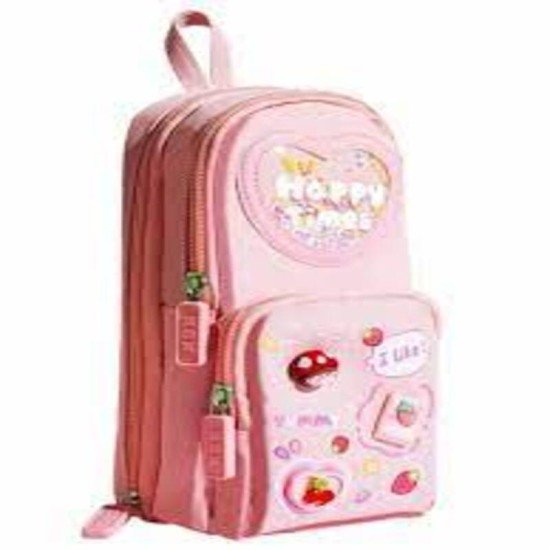 Kawaii School bag Pencil Case for Girls - Pink