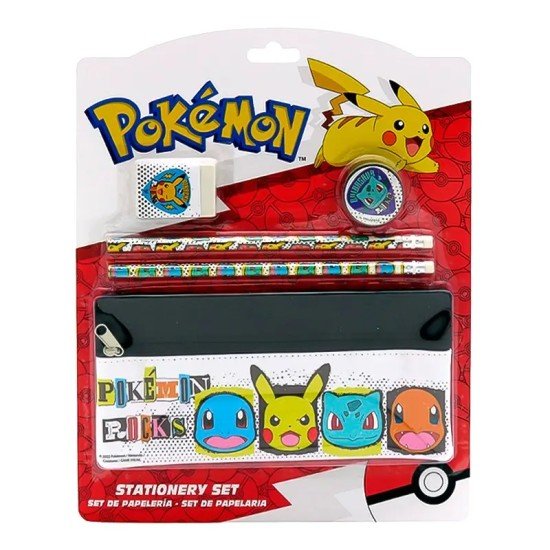 Pokemon Stationery Set With Pencil Case