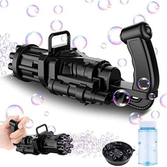 8-Hole Electric Bubbles Gun for Toddlers 