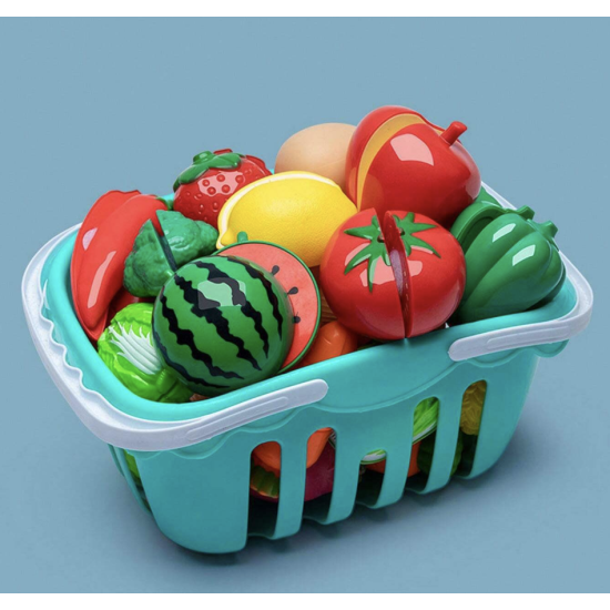 Realistic Pretend Fruits And Vegetables 20Pcs/Set