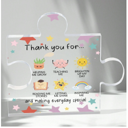 Thank You Gifts – Puzzle-Shaped Acrylic Desk Decor with Appreciation Message Thank You Gifts – Puzzle-Shaped Acrylic Desk Decor with Appreciation Message
