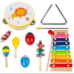 Montessori Musical Adventure Set – 10pcs Orff Instrument Combo Montessori Musical Adventure Set – 10pcs Orff Instrument Combo