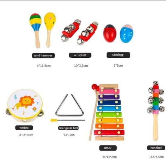 Montessori Musical Adventure Set – 10pcs Orff Instrument Combo